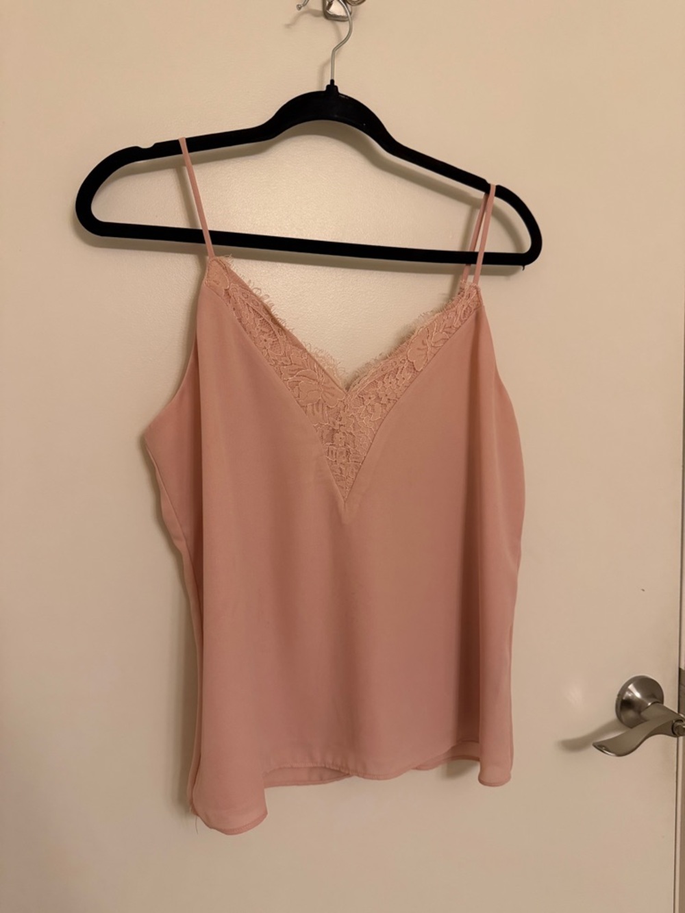 Melrose and Market Dusty Pink Lace-Trim Satin Camisole